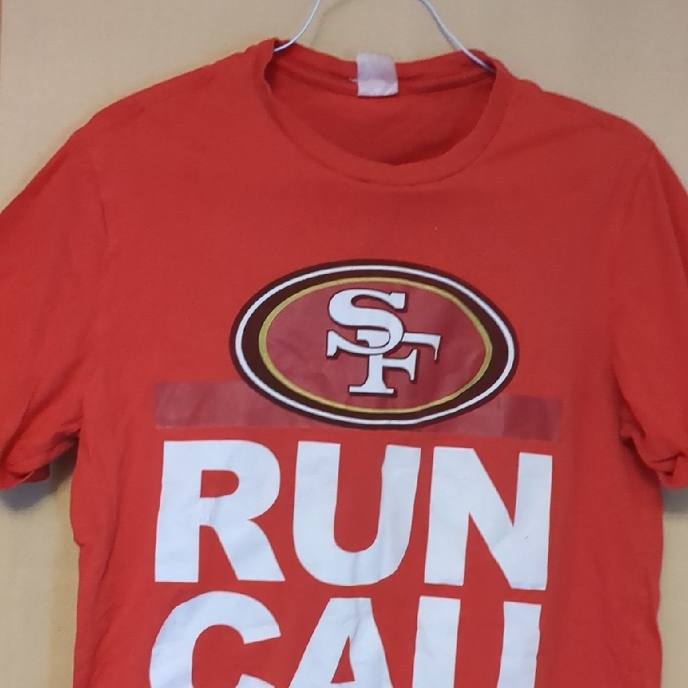 San Francisco 49ers Run Cali 2013 Entire Schedule Red T-Shirt Size Medium